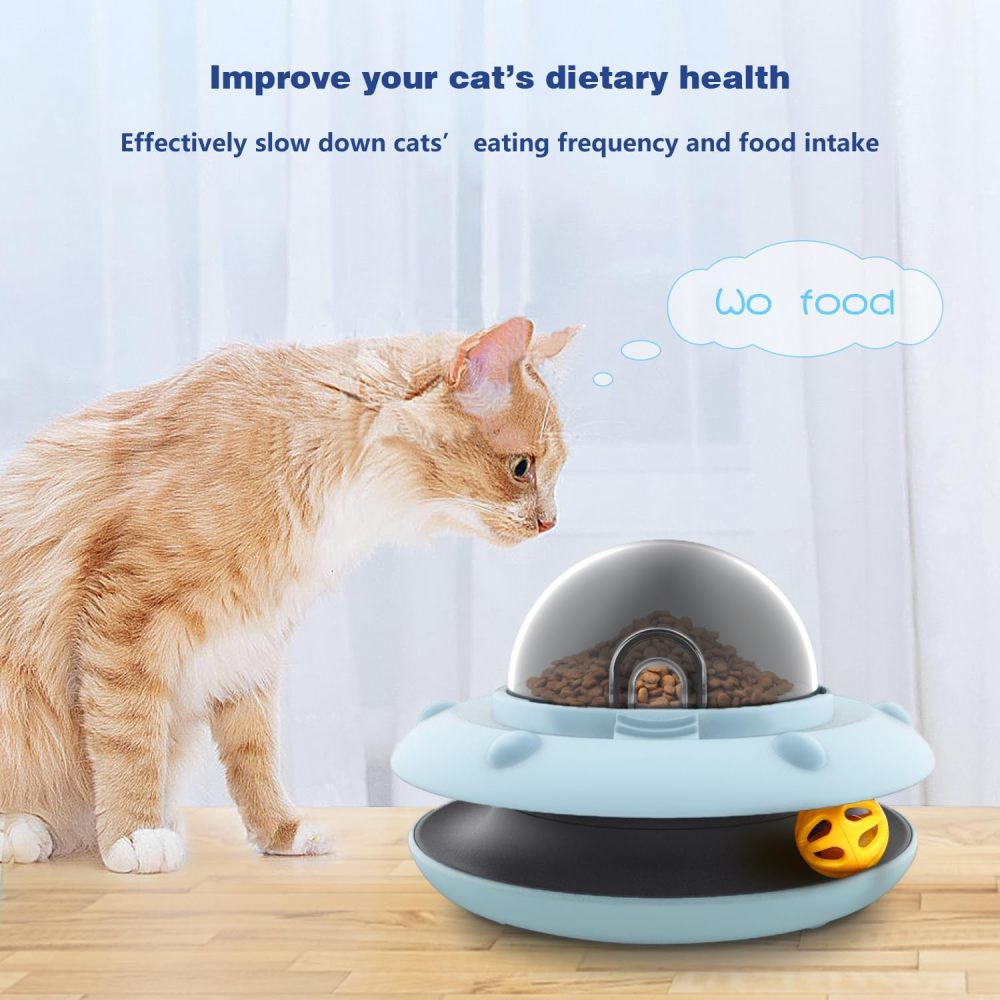 Cat Interactive Treat Dispenser Toy, Food Puzzle Slow Feeder