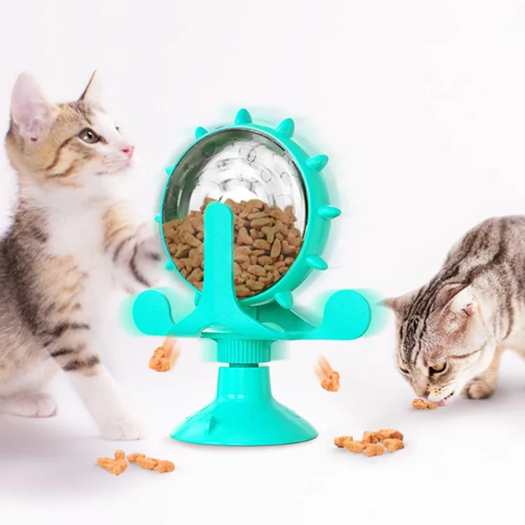 Rarewe Pet Product Cat Dog Food Leak Turntable Toys Ferris Wheel Slowly Food Feeder Toys Interactive Training Toys for Cats Dogs