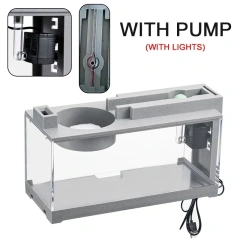 Fish tank + built-in light + water pump