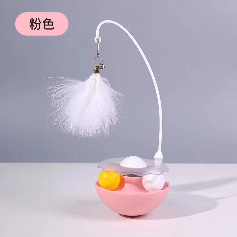 Feathers Pet Stick Funny Removable Combination Supplies Catnip Funny Tumbler Cat Pet Toys