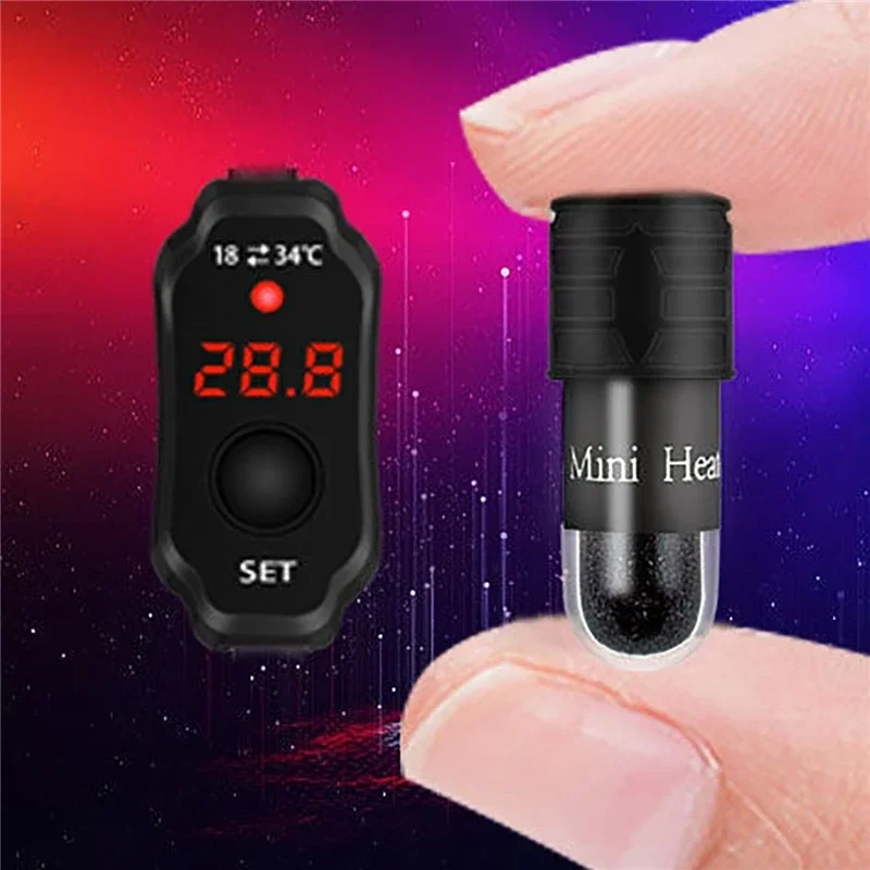 10/15W Digital LED Electricheating Rods Mini USB Heater for Small Aquarium Fish Tank Rapid Temperature Rise Tank Heating Rod