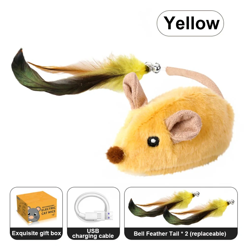 Remote Control Smart Electric Cat Toy,Interactive Cat Toys for Indoor Cats,Gravity Automatic Mobile Car Toy,Cat Mouse Toys