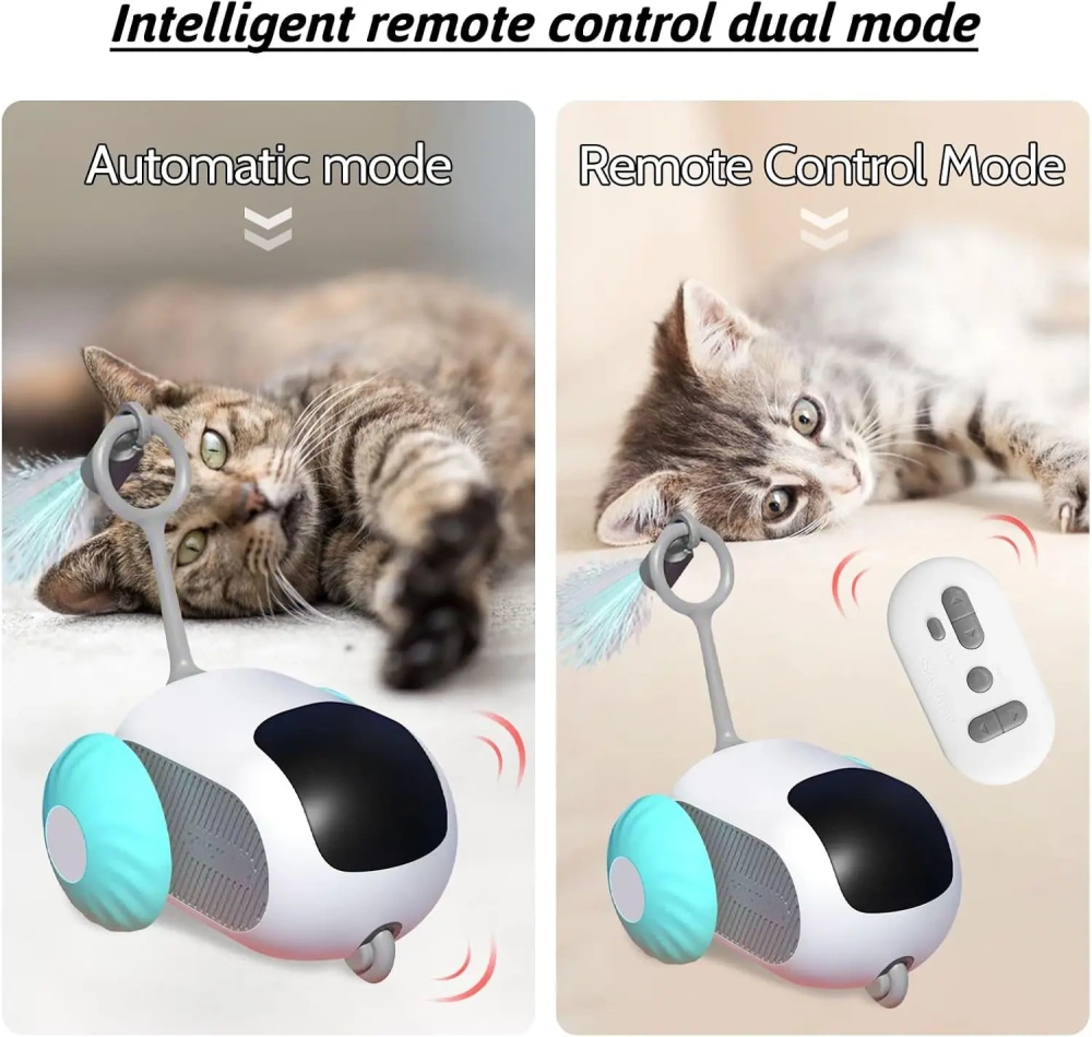 Remote Control Smart Electric Cat Toy,Interactive Cat Toys for Indoor Cats,Gravity Automatic Mobile Car Toy,Cat Mouse Toys