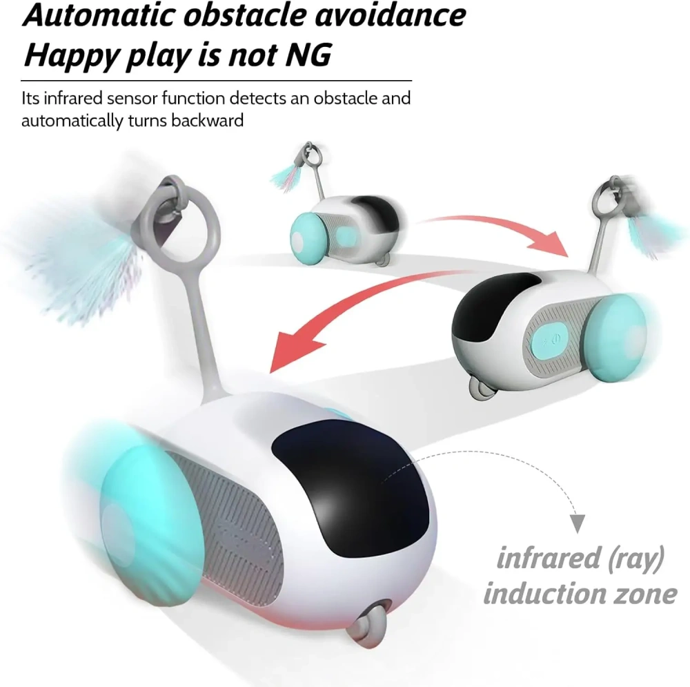 Remote Control Smart Electric Cat Toy,Interactive Cat Toys for Indoor Cats,Gravity Automatic Mobile Car Toy,Cat Mouse Toys