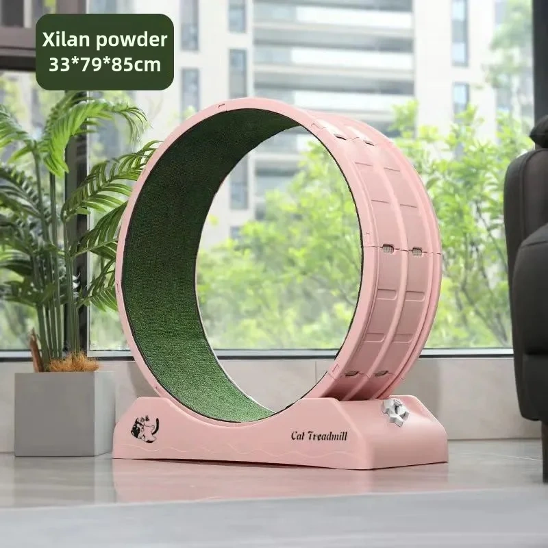 Cat Climbing Frame Silent Rolling Cat Treadmill Exercise Wheel Plastic Claw Grinding Tool and Non-slip Cat Climbing Frame