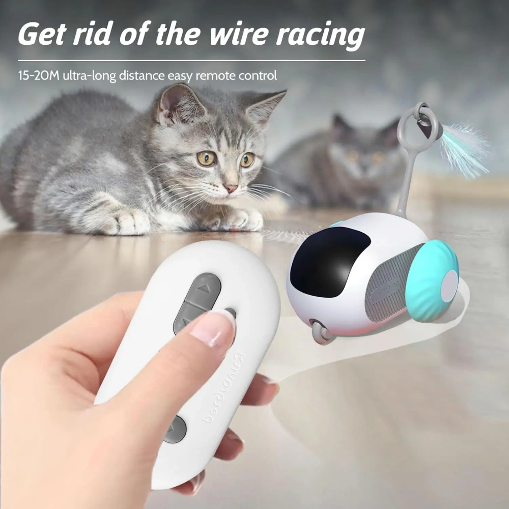 Remote Control Smart Electric Cat Toy,Interactive Cat Toys for Indoor Cats,Gravity Automatic Mobile Car Toy,Cat Mouse Toys