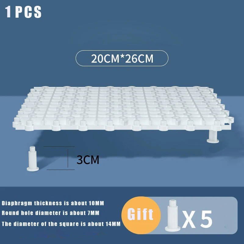 Thickened Fish Tank Bottom Filter Plate Baffle Plate Separator Plate Bottom Base Filter Materia Aquatic Accessories