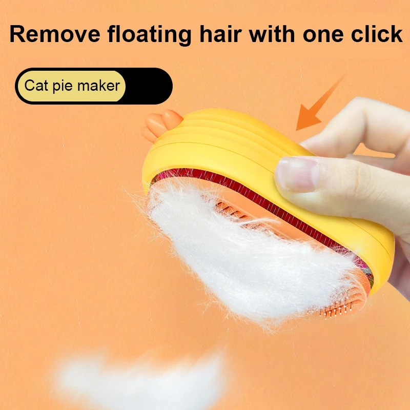 New Pet Brushes Self Cleaning Steam Cat Bath Brush With Steamer Water 3 In1 Steamy Pet Hair Brush
