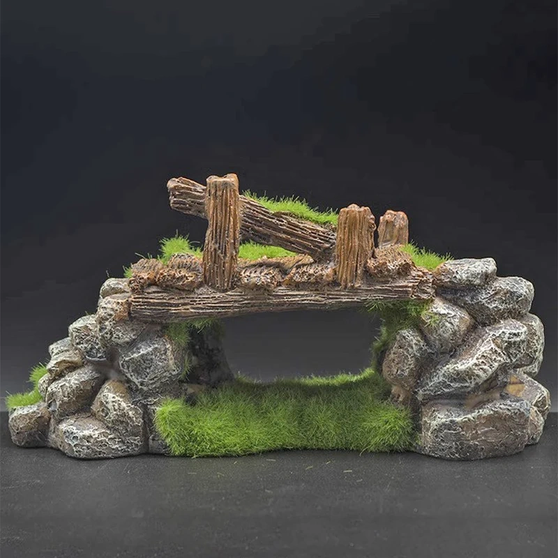 Creative Moss Rockery Shape Fish Tank Ornaments Decoration Landscaping Resin Rockery Aquarium Resin Rockery Home Craft Ornaments