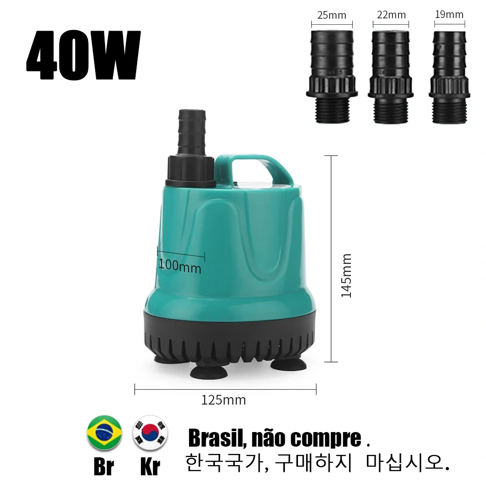 Bottom Suction Water Pump Aquarium 220V-240V Submersible Pump For Water Cycle and Pumping of the Fish Tank