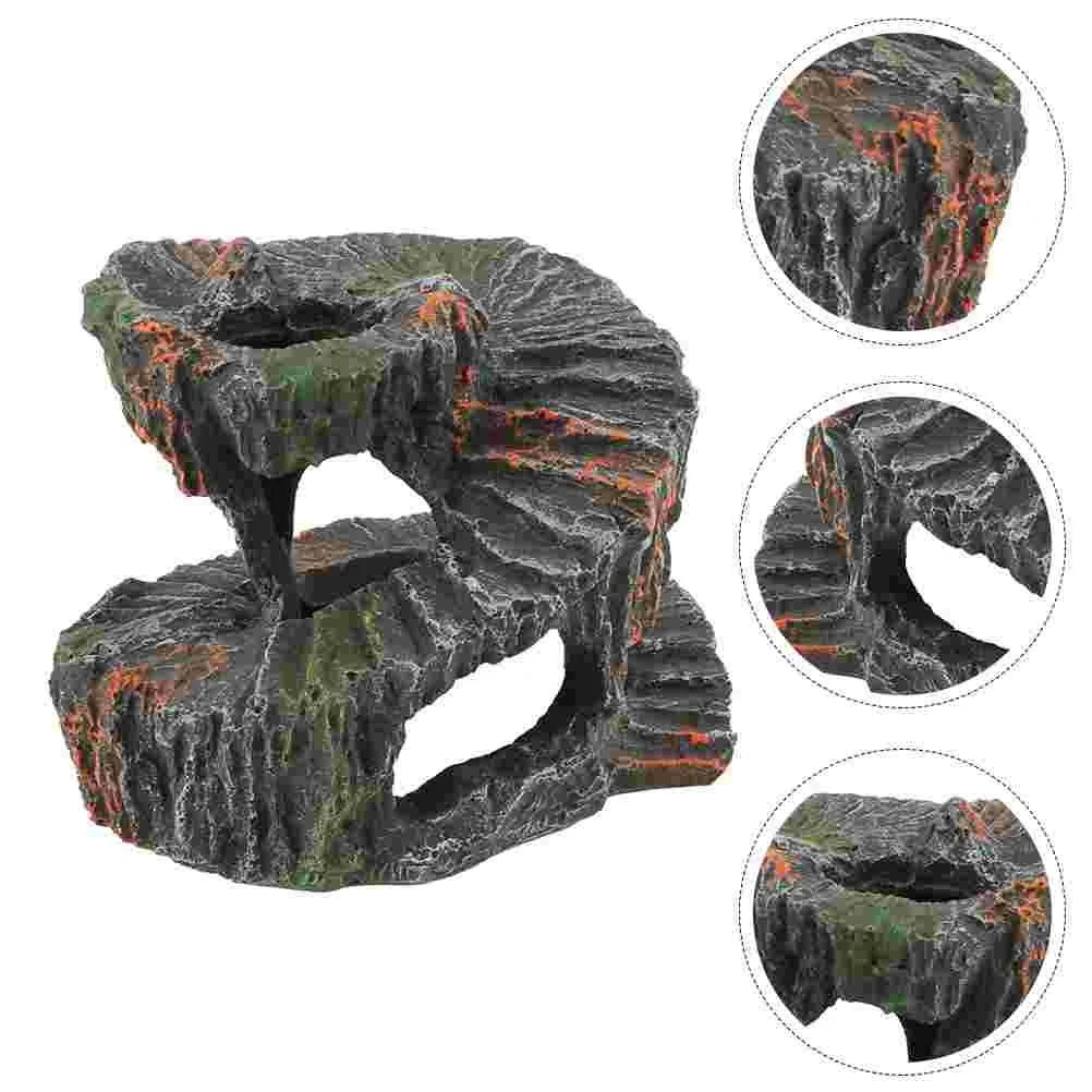 Resin Turtle Basking Platform Reptile Aquarium Adornment Fish Tank nament Terrarium Decor Pet Products TORTOISE