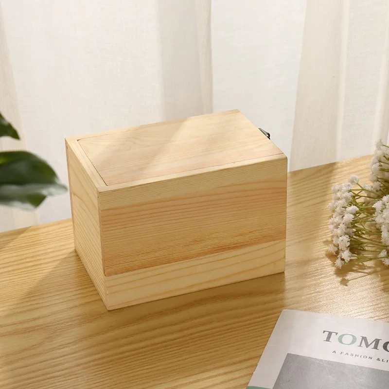 Hot Sale Solid Wood Pull-Out Design Pet Casket Urns Small Dog and Cat Funeral Supplies with Photo Display Feature