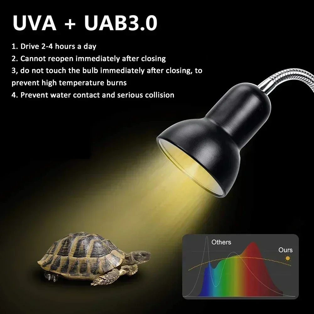 Basking Lamp Lamp Stand American Standard European Standard Reptile Pet Turtle Lizard Calcium Supplement Lamp E27 Reptile