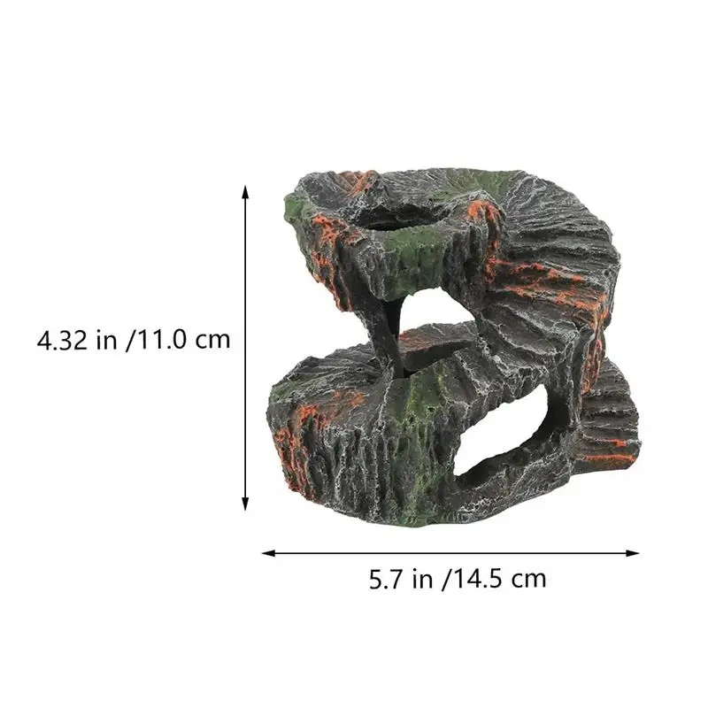 Resin Turtle Basking Platform Reptile Aquarium Adornment Fish Tank nament Terrarium Decor Pet Products TORTOISE