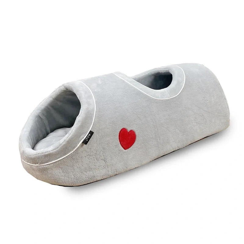 Funny Winter Pet Bed House Warm Mat for Cats Pet Bed Cave Tunnel Sleeping Bag Dog Beds House for Cats Pet Products Accessories