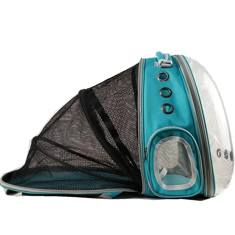 Cat Backpack Solid Space Capsule Pattern Zipper Closure Pet Carrier Portable Outgoing Small Size Animal Pattern Pets Carring Bag
