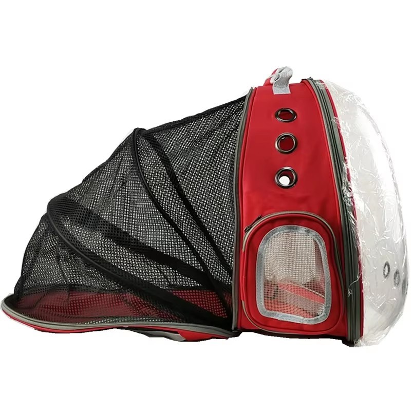 Cat Backpack Solid Space Capsule Pattern Zipper Closure Pet Carrier Portable Outgoing Small Size Animal Pattern Pets Carring Bag