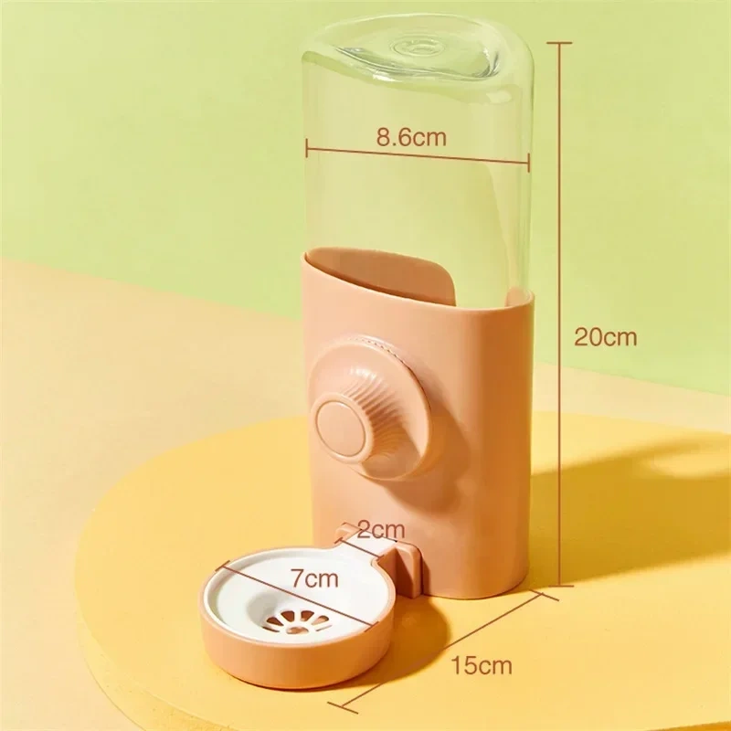 Water Dispenser Pet Automatic Pet Feeder Hanging Bowl Water Bottle Food Container Dispenser for Puppy Cats Rabbit Guinea Pig