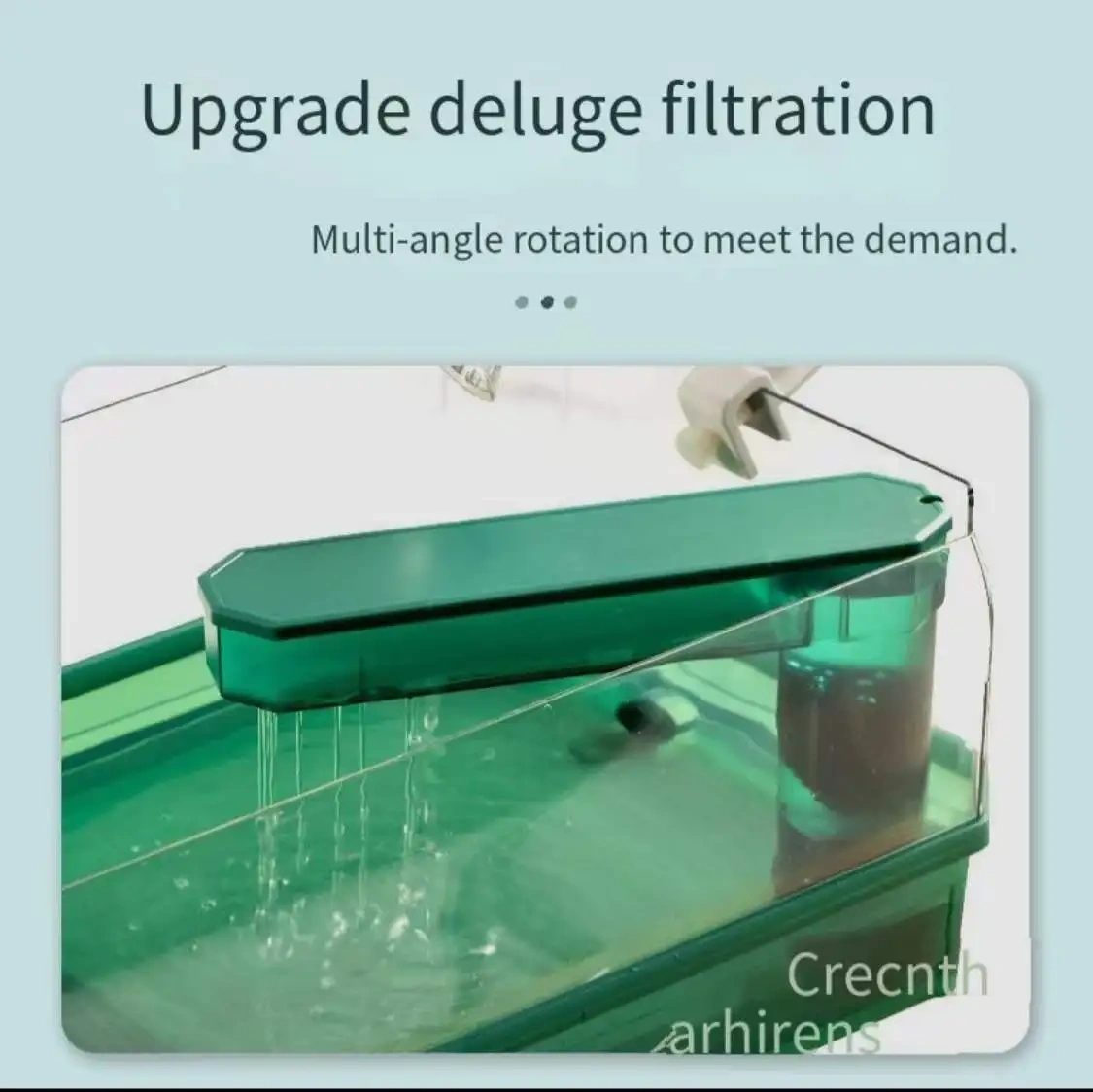 Aquarium turtle tank lazy person water-free breeding box with drying platform ecological turtle tank aquarium accessories 220V