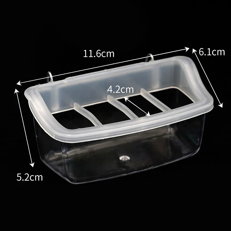Parrot Feeder Drinker Bird Supplies Bird Cage Parrot Birds Water Hanging Bowl Feeder Box Pet Cage Plastic Food Container