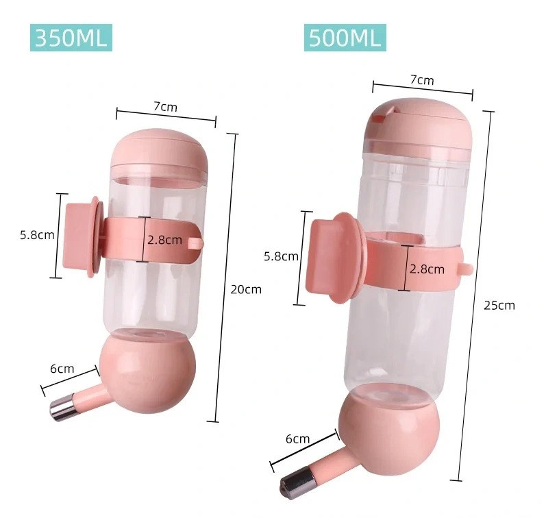 Pet Drinker Hanging Water Cup Dog  Hanging Stainless Steel Ball Cat Dispenser Water Bottle