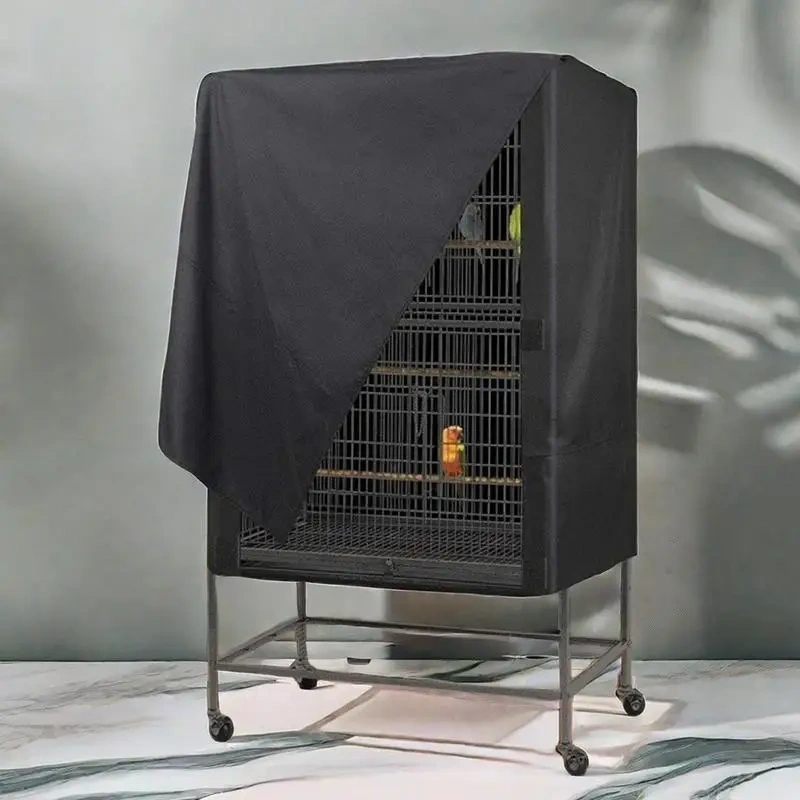 Bird Cage Cover Waterproof Dustproof Oxford Cloth Cage Cover Protective Bird Cage Supplies Two Handle Top Design Adjustable