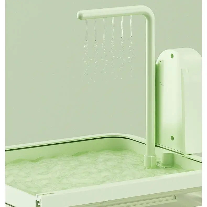 External Hanging Electric Sensing Automatic Large Bird Bath Box Cube Room Bathtub Shower Parrot Bath for Parakeet for Cage