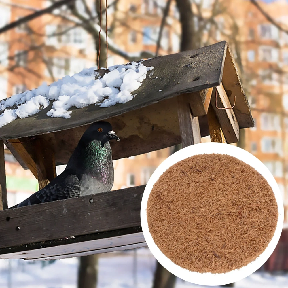 Round Bird Cage Nesting Pigeon Mat Breeding Pads Egg Coconut Eggs Fiber Chicken Coir Box House Supplies Liner Material