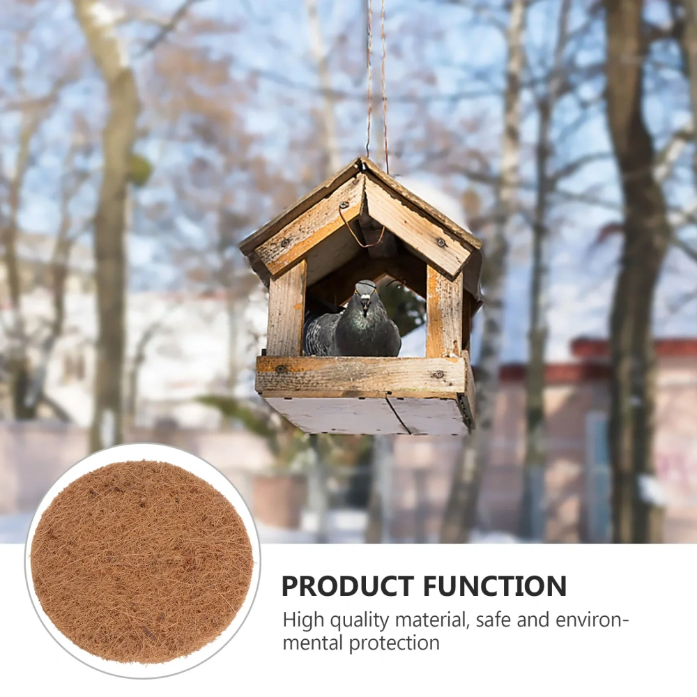 Round Bird Cage Nesting Pigeon Mat Breeding Pads Egg Coconut Eggs Fiber Chicken Coir Box House Supplies Liner Material