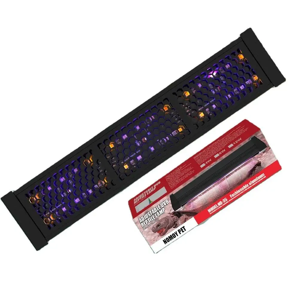 Controllable 3-Color Modes Reptile LED UVA+UVB Lamp Terrarium Lamp 10.0 Turtle Lizard Snake Light