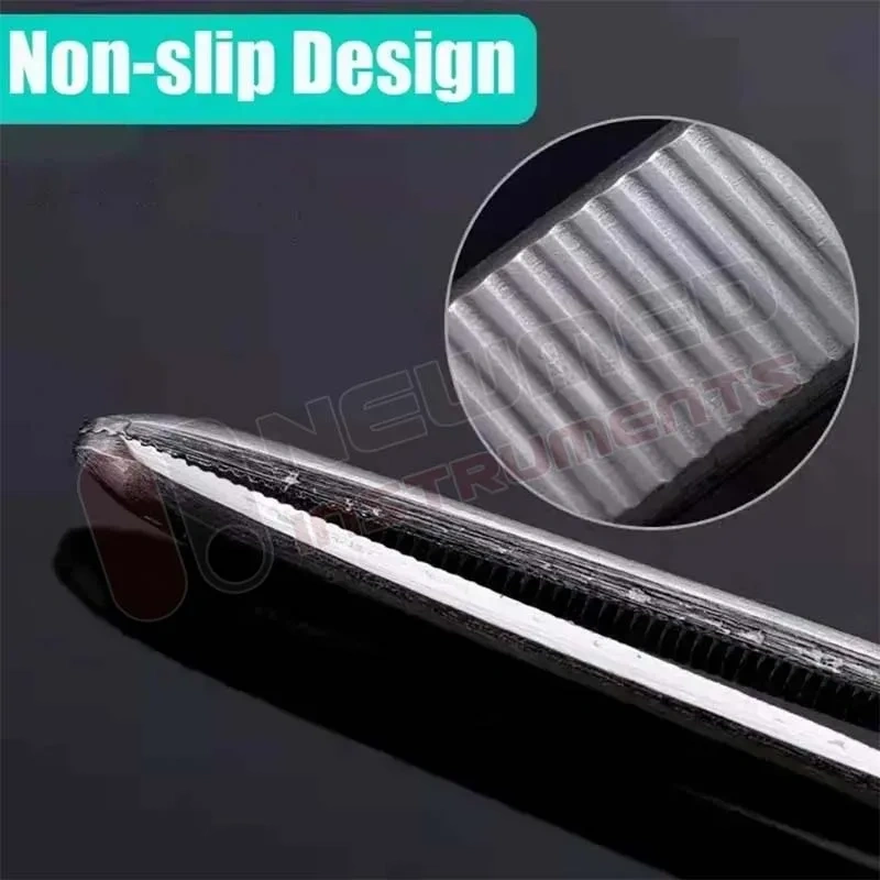48cm Stainless Steel Tweezers Fish Tank Aquatic Plants Aquarium Tool Water Plant Curved Pliers Birds Reptile Feeding Tongs