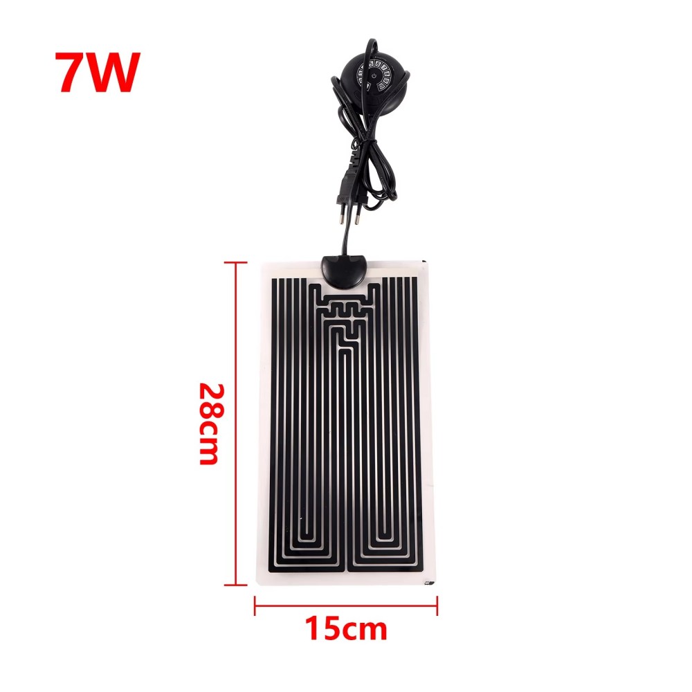 EU Plug Reptile Heating Pad Heater Reptiles Warm Adjustable Temperature Controller Mat for Lizard Turtle Small Fish Tank