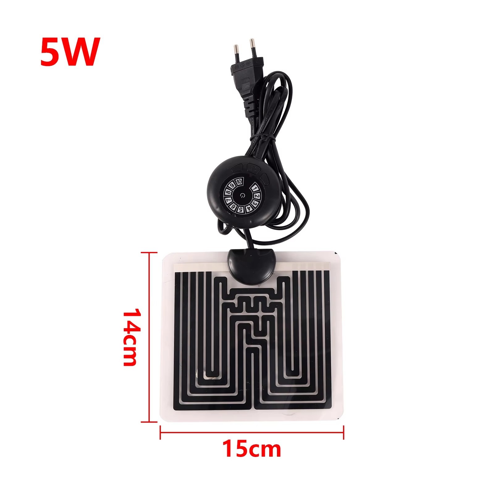 EU Plug Reptile Heating Pad Heater Reptiles Warm Adjustable Temperature Controller Mat for Lizard Turtle Small Fish Tank