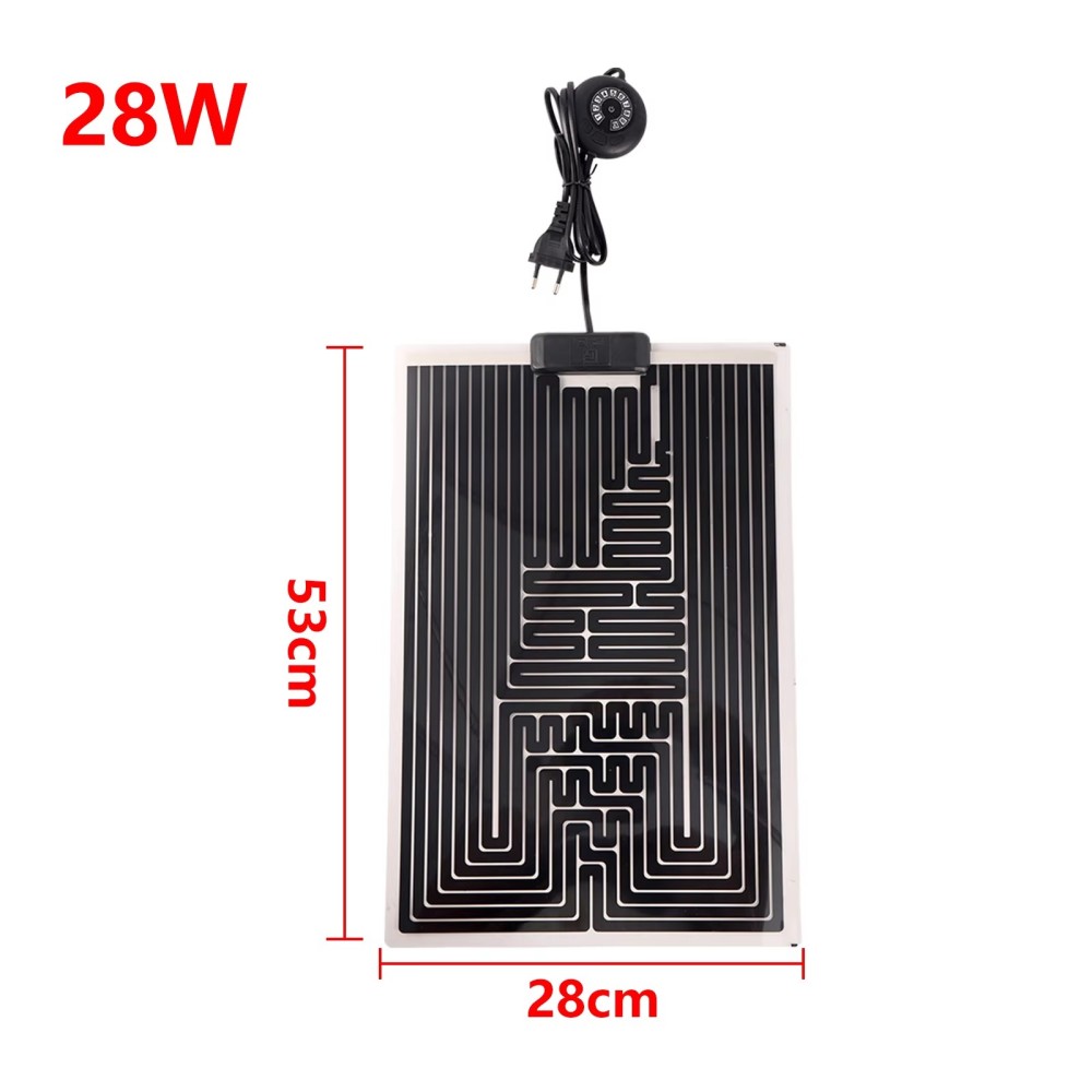 EU Plug Reptile Heating Pad Heater Reptiles Warm Adjustable Temperature Controller Mat for Lizard Turtle Small Fish Tank