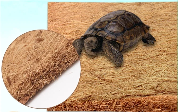 Lizard Snake Turtle Carpet Natural Pet Terrarium Liner Coir Mat Coconut Coir Brick Heat Mat Reptile