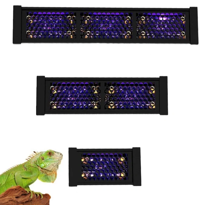 Controllable 3-Color Modes Reptile LED UVA+UVB Lamp Terrarium Lamp 10.0 Turtle Lizard Snake Light