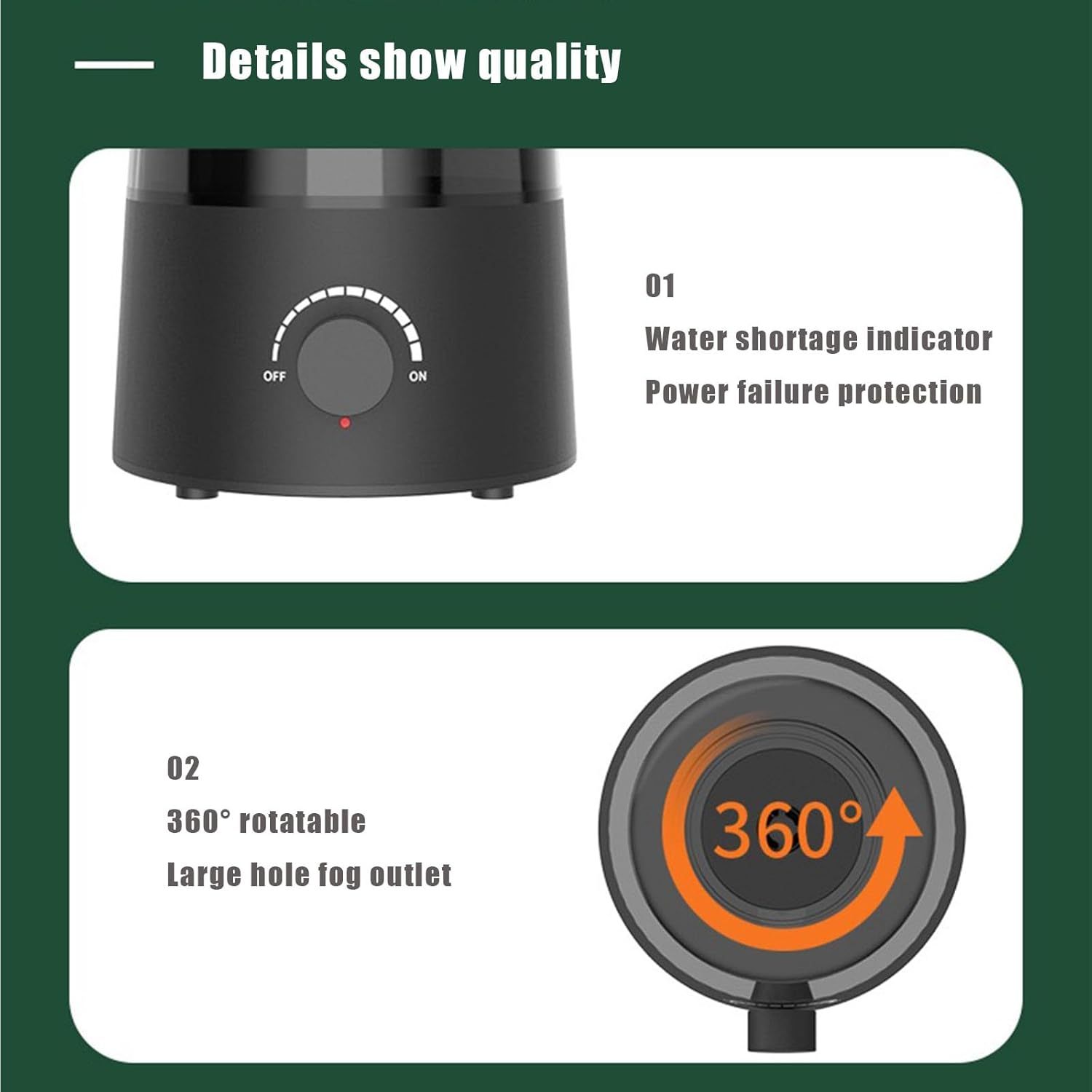 jzNchp-reptile humidifier fogger Dual Reptile Fogger & Plant Humidifier - 2.5L Tank Mister with Adjustable Nozzles, 11.8" H x 7" W for Reptile Tanks/Vivariums, Terrarium Plants Accessories