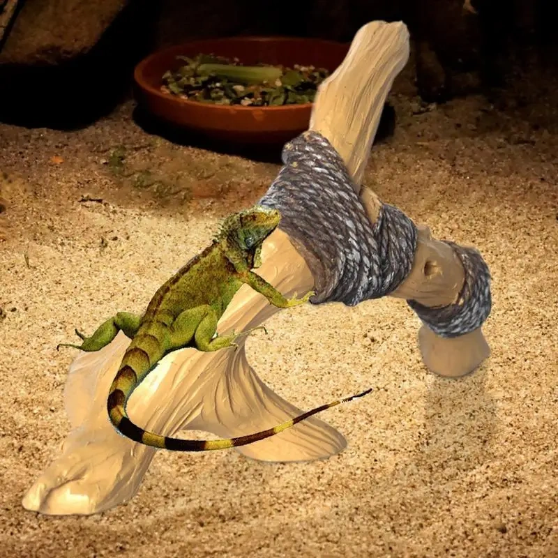 Reptile Resin simulation Branch fork Decoration Lizard Habitat Climbing Branch Ornament for reptiles climb exercise play hide
