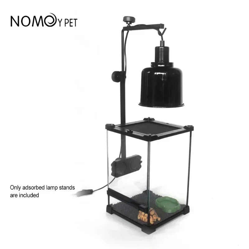 Reptile Accessories for Lizard Portable Detachable Adjustable Reptile Pet Basking Back Adsorption Hanging Lampshade Lamp Holder