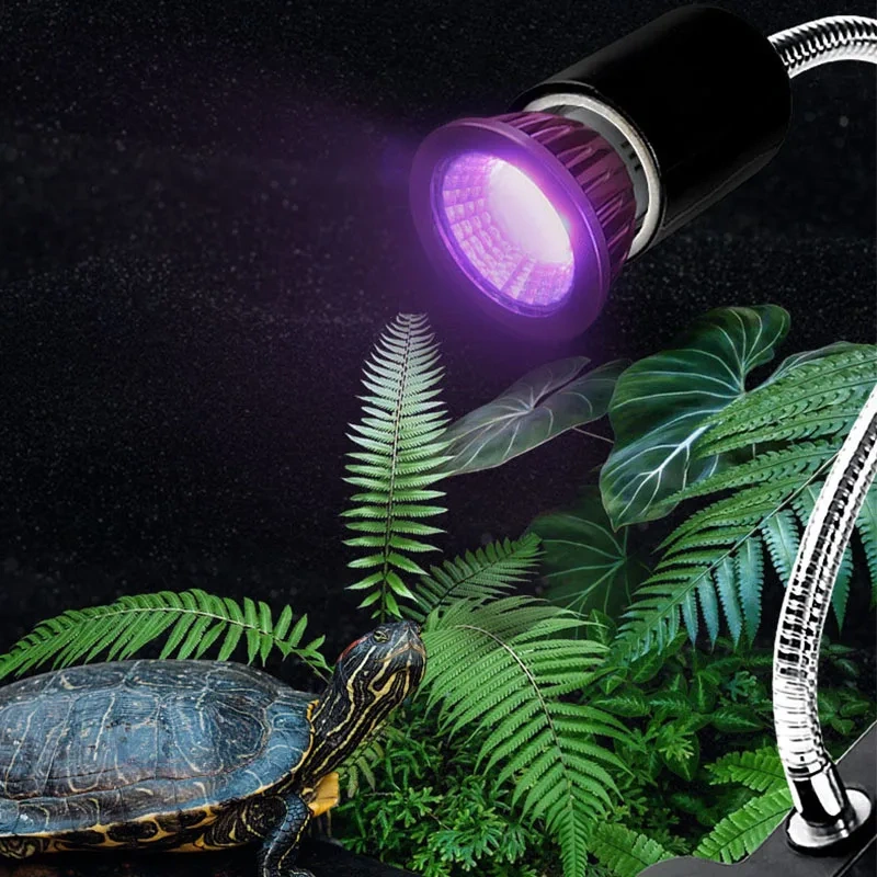 Reptile Night Lamp Imitation Moonlight Night Sleep Lighting Lamp for Turtle Lizard Snake Reptile Amphibian Pets Accessories