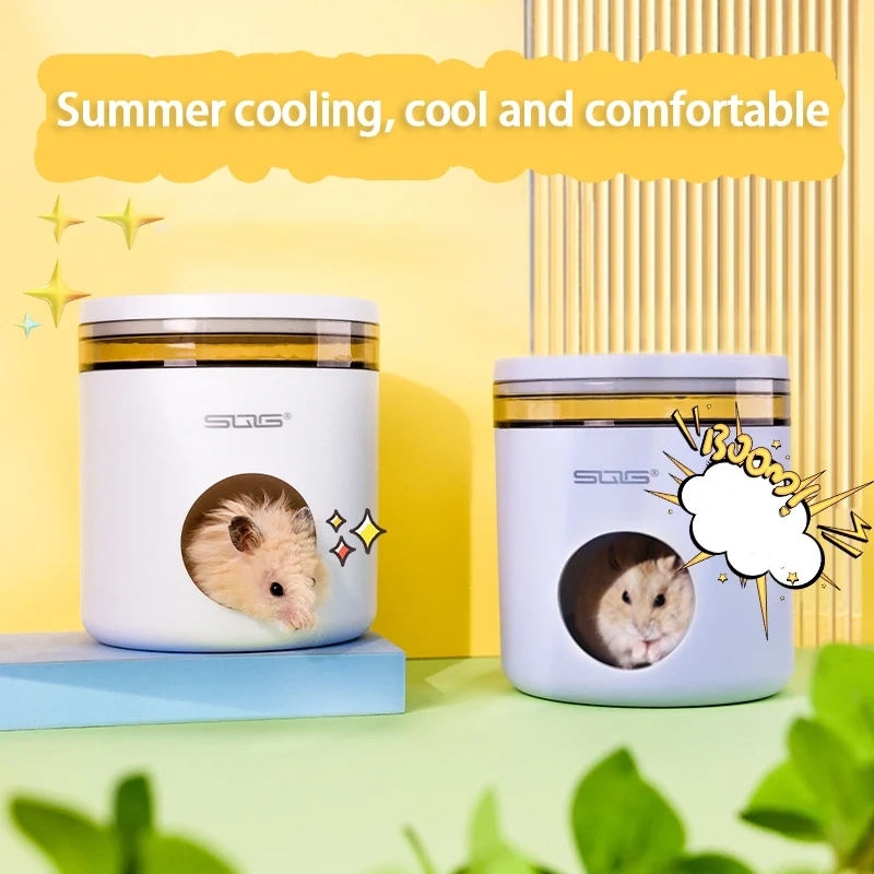 Hamster Nest Hideaway House Spring Summer Golden Bear Sleeping Nest Cooling Summer Shelter Heat Small House Sleeping