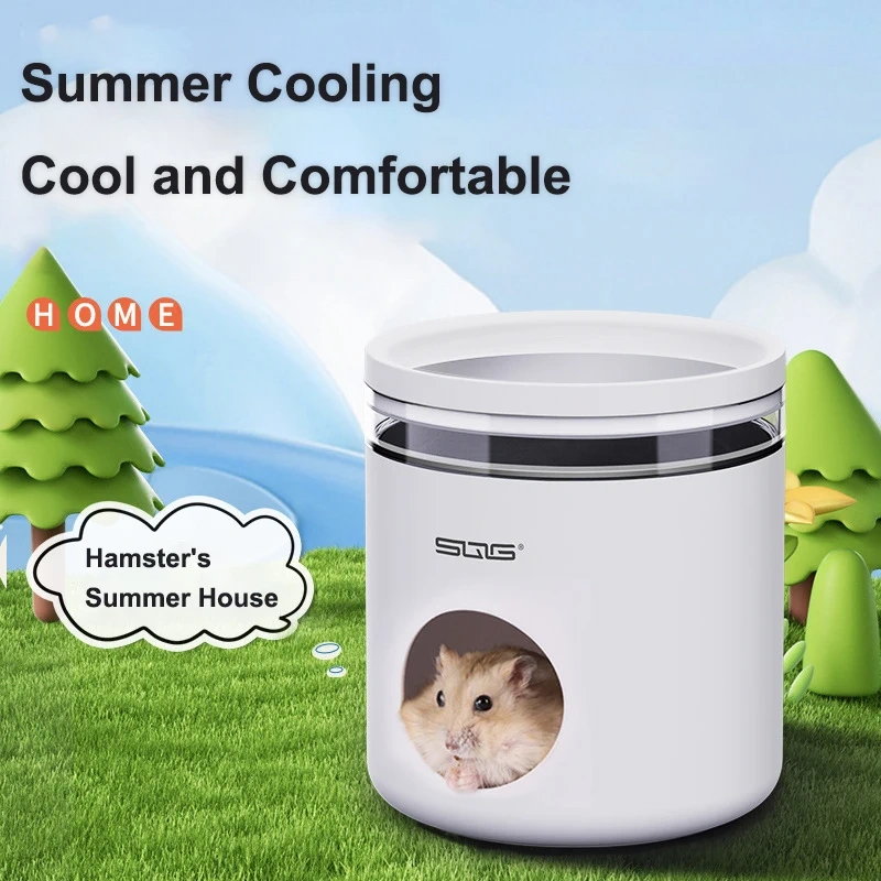 Hamster Nest Hideaway House Spring Summer Golden Bear Sleeping Nest Cooling Summer Shelter Heat Small House Sleeping