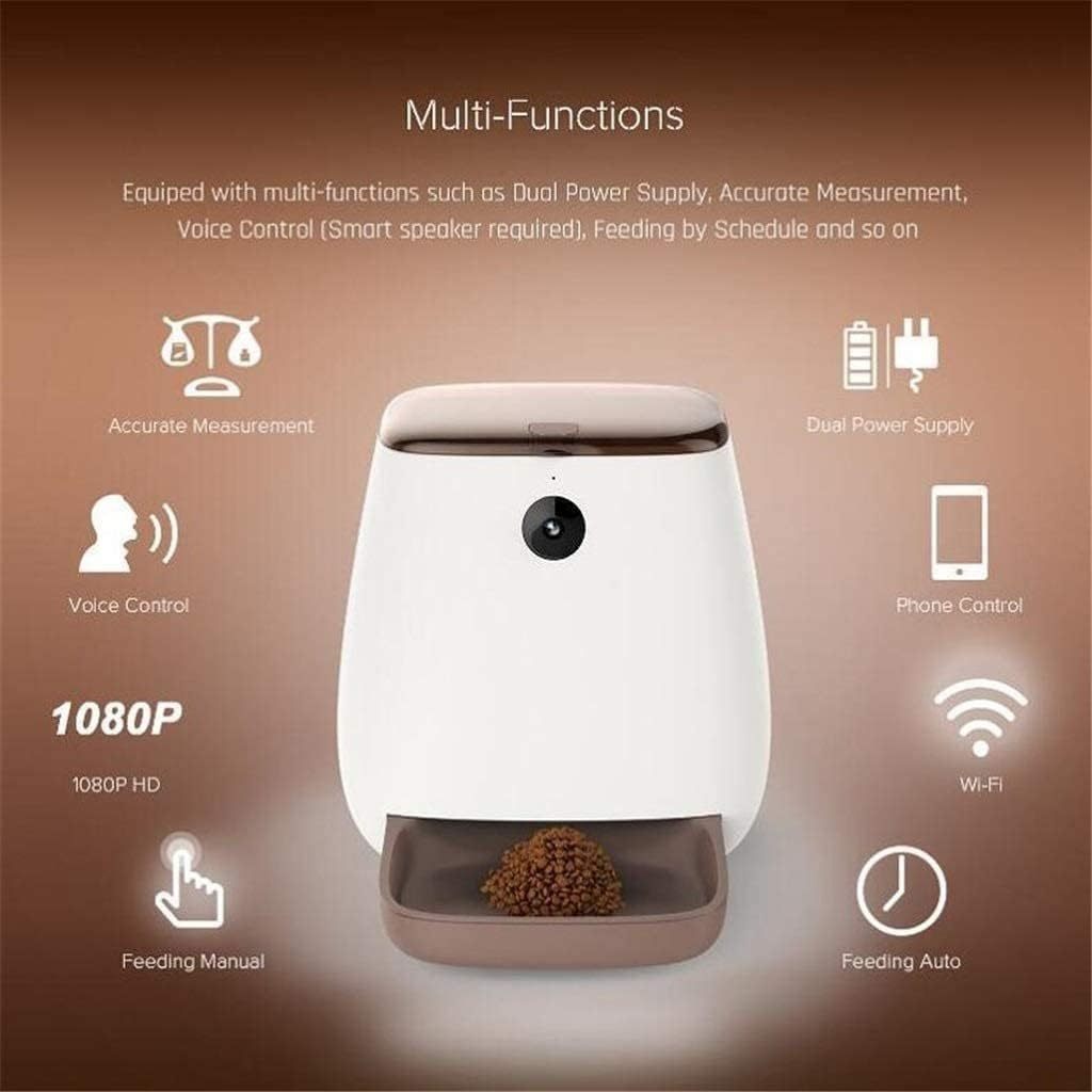 Automatic Cat Feeder, Dog Dispenser with Voice Recorder Programmable Portion Control Up to, Smart APP Auto Food Feeder with Desiccant Bag for Small & Medium Pets 3L
