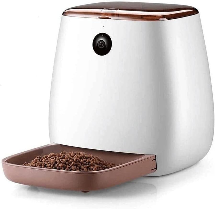 Automatic Cat Feeder, Dog Dispenser with Voice Recorder Programmable Portion Control Up to, Smart APP Auto Food Feeder with Desiccant Bag for Small & Medium Pets 3L
