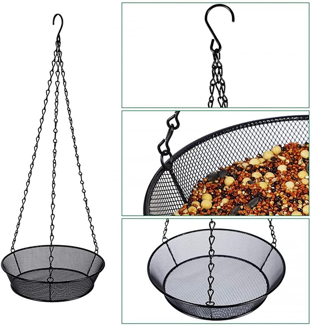Outdoor Hanging Bird Feeder Wild Bird Food Feeder, Peanut Nut Feeding Station for Wild Bird, Hanging Bird Food Feeders for Garden Birds Feeding