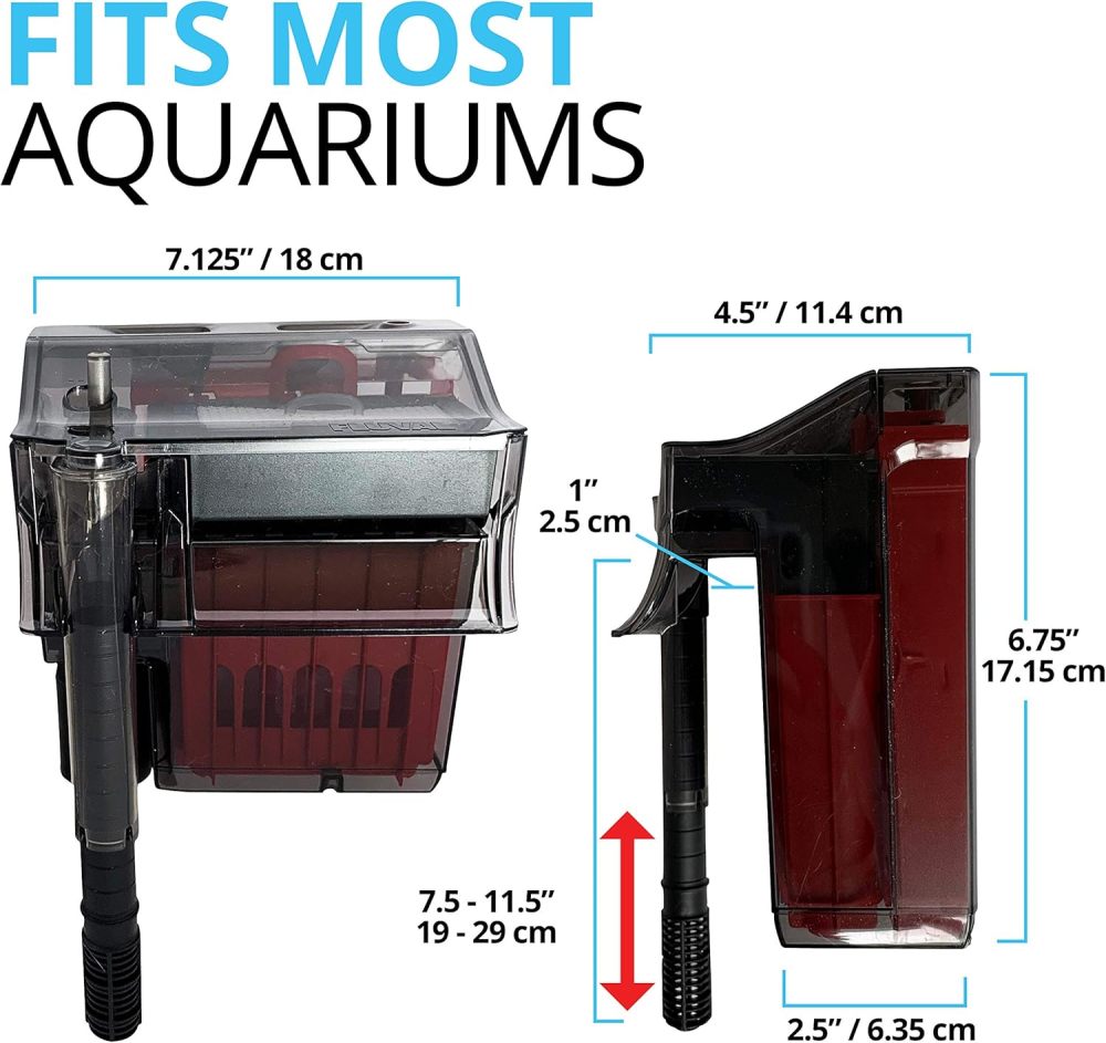 Fluval C2 Power Filter, Fish Tank Filter for Aquariums up to 30 Gal.