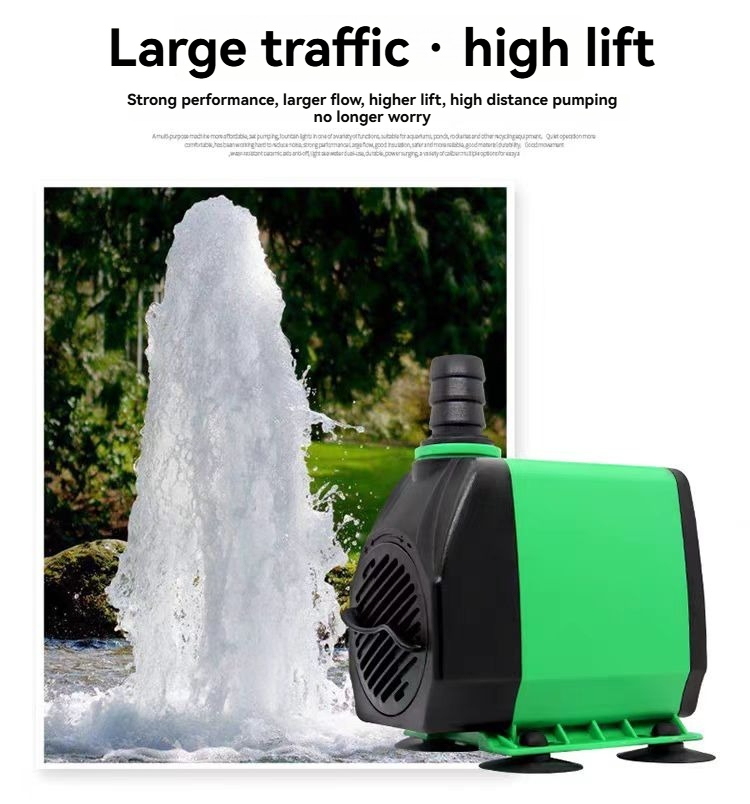 Petkcy 800GPH Submersible Pump & 1-Pack LCD Digital Aquarium Thermometer, Ultra Quiet Water Pump with 10ft High Lift, for Fish Tank, Pond, Aquarium, Statuary, Hydroponics