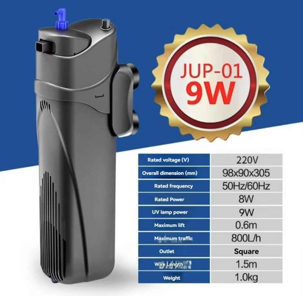 Internal Green Water Killer Aquarium Filter Tank U-V Pump