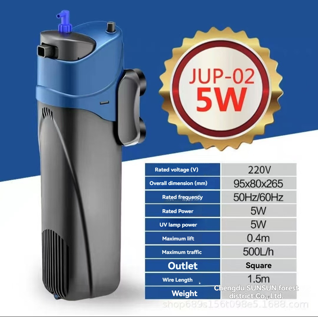 Internal Green Water Killer Aquarium Filter Tank U-V Pump
