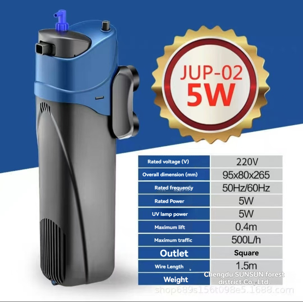 Internal Green Water Killer Aquarium Filter Tank U-V Pump